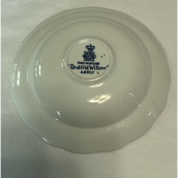 Cup & Saucer Set Real Old Willow by Booths with Gold Trim - Picture 7 of 7